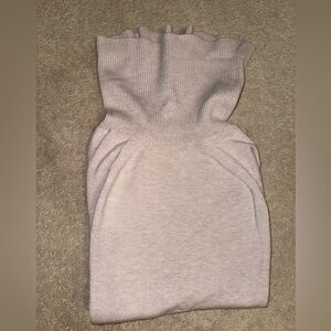 Tan, neck sweater